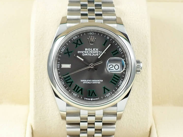 ロレックス デイトジャスト36 Ref.126200 ステンレススチール スレート文字盤 ジュビリーブレスレット