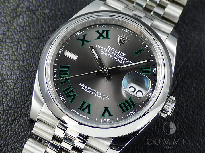 ロレックス デイトジャスト36 Ref.126200 ステンレススチール スレート文字盤 ジュビリーブレスレット