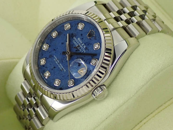 Rolex Datejust 36 Ref. 116234 Stainless Steel/White Gold Sodalite Dial Jubilee Bracelet