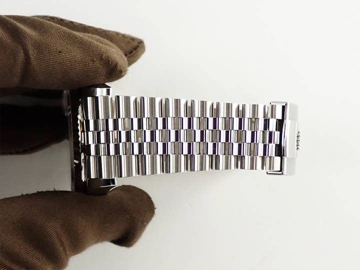 ロレックス デイトジャスト36 Ref.126234 ステンレススチール/ホワイトゴールド グリーンパーム文字盤 ジュビリーブレスレット 美品 HH56TAWS