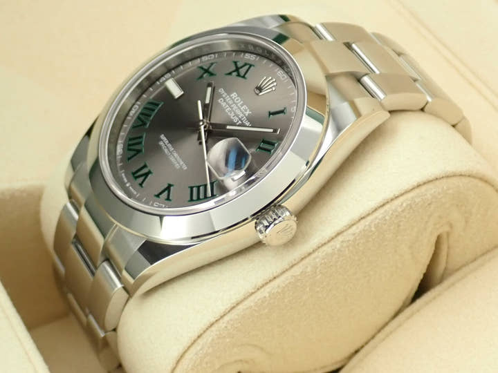 ロレックス デイトジャスト41 Ref.126300 ステンレススチール スレートローマン文字盤 オイスターブレスレット