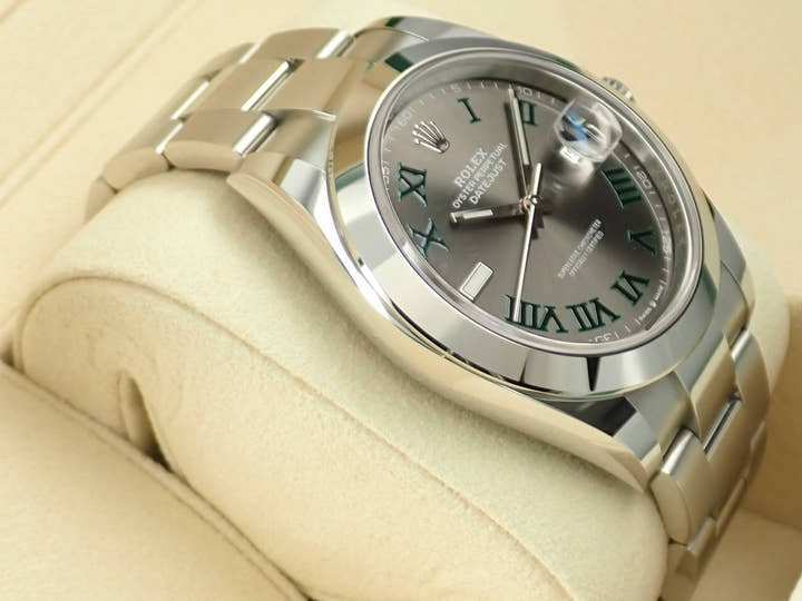 ロレックス デイトジャスト41 Ref.126300 ステンレススチール スレートローマン文字盤 オイスターブレスレット