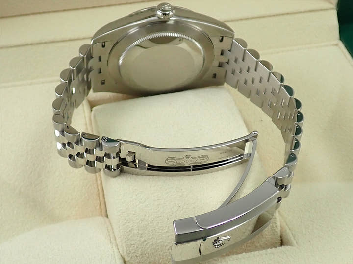 ロレックス デイトジャスト41 Ref.126334G ステンレススチール/ホワイトゴールド ブライトブルー文字盤 ジュビリーブレスレット 未使用 Z34035UP