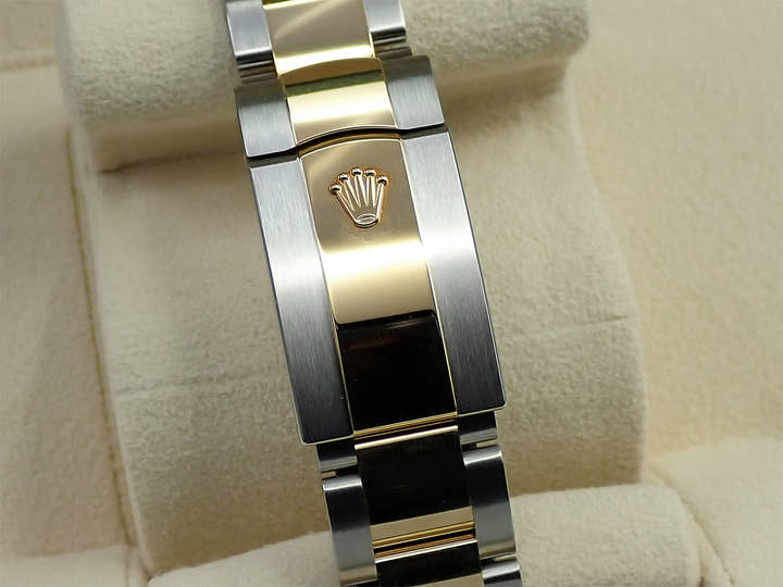 ロレックス デイトジャスト41 Ref.126333 ステンレススチール/イエローゴールド スレートローマン文字盤 オイスターブレスレット