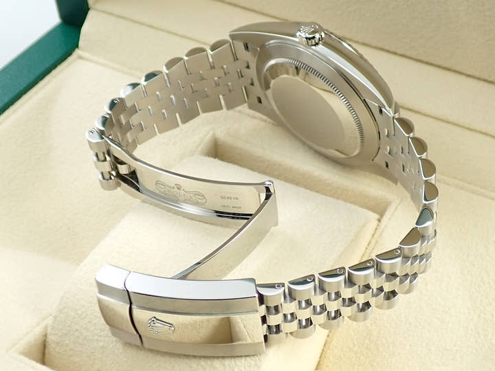 ロレックス デイトジャスト41 Ref.126334 ステンレススチール/ホワイトゴールド スレートx10Pダイヤ文字盤 ジュビリーブレスレット