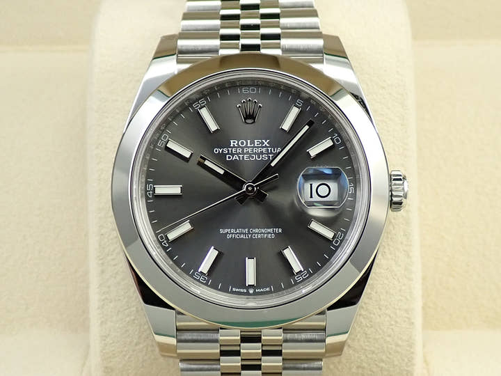 ロレックス デイトジャスト41 Ref.126300 ステンレススチール スレート文字盤 ジュビリーブレスレット 未使用 F1F715F6