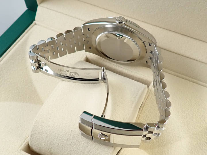 ロレックス デイトジャスト41 Ref.126334 ステンレススチール/ホワイトゴールド ミントグリーン文字盤 ジュビリーブレスレット