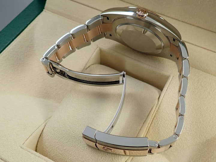 Rolex Datejust 41 Ref. 126301 Stainless Steel/Everose Gold Sandblast Dial Oyster Bracelet