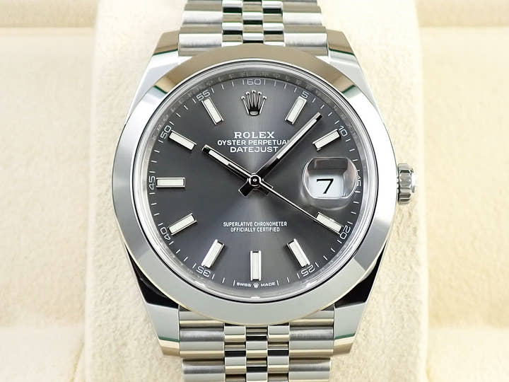 ロレックス デイトジャスト41 Ref.126300 ステンレススチール スレート文字盤 ジュビリーブレスレット 極美品 C6JWZLLC