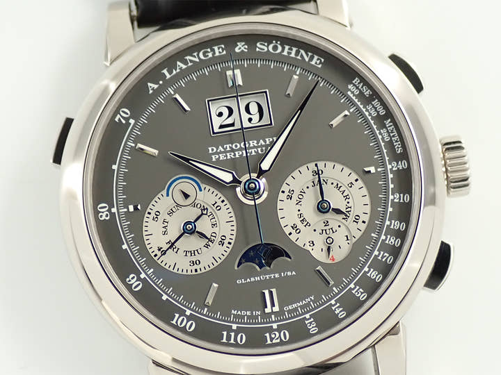 A.ランゲ&ゾーネ ダトグラフ パーペチュアル Ref.410.038 グレー文字盤 美品 5Z261208