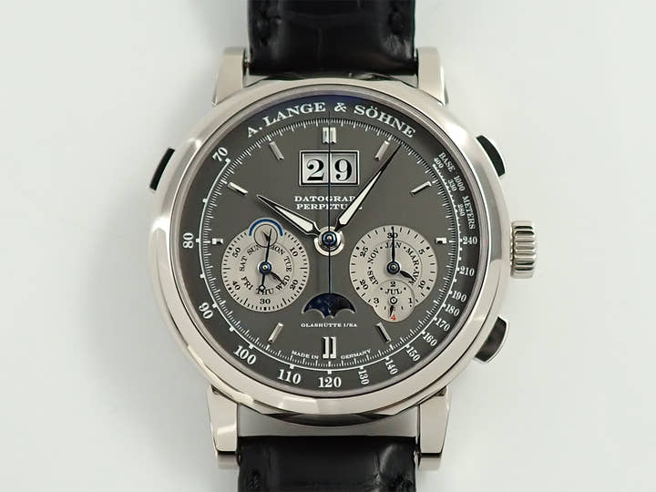 A.ランゲ&ゾーネ ダトグラフ パーペチュアル Ref.410.038 グレー文字盤 美品 5Z261208