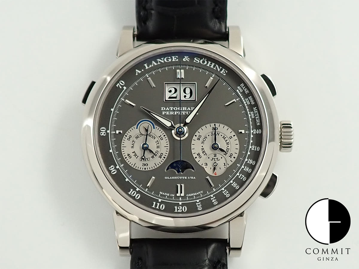 A.ランゲ&ゾーネ ダトグラフ パーペチュアル Ref.410.038 グレー文字盤 美品 5Z261208