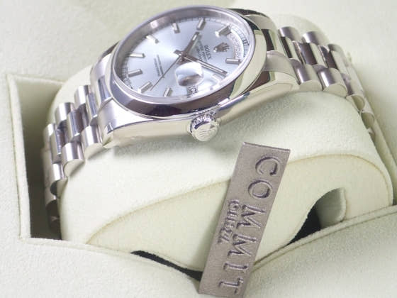 ロレックス デイデイト Ref.118206 アイスブルー文字盤 中古 day-date-10