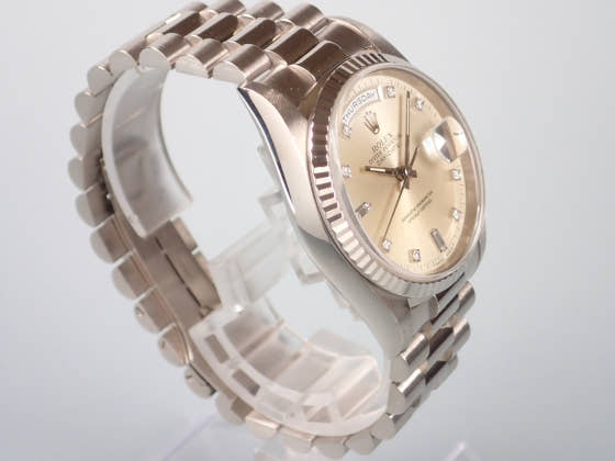 ロレックス デイデイト Ref.18239 シルバー文字盤 中古 day-date-11