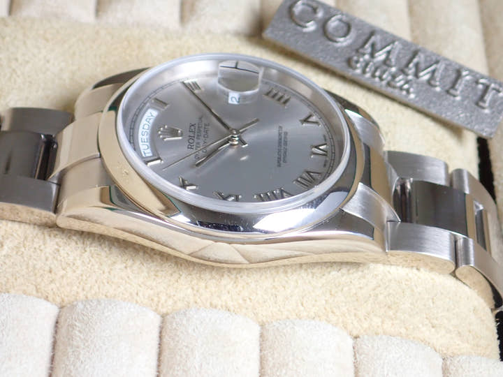 ロレックス デイデイト Ref.118209 グレー文字盤 中古 day-date-15