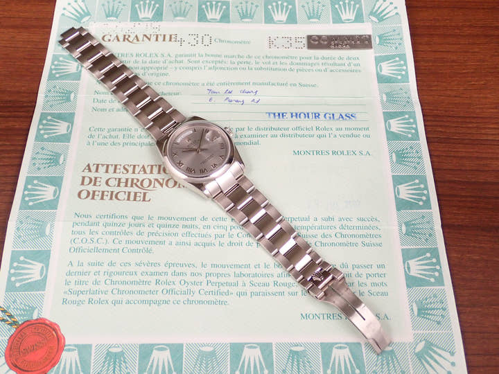 ロレックス デイデイト Ref.118209 グレー文字盤 中古 day-date-15