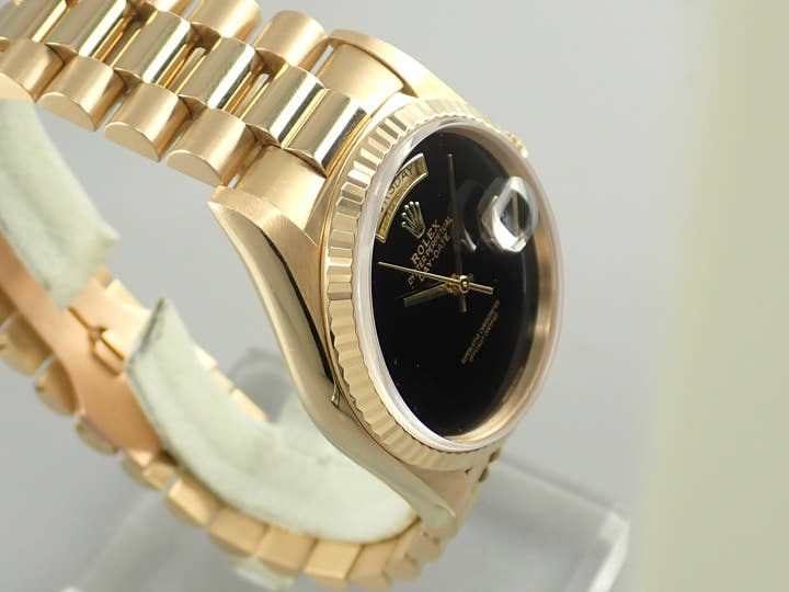 ロレックス デイデイト36 Ref.18238 イエローゴールド オニキス文字盤