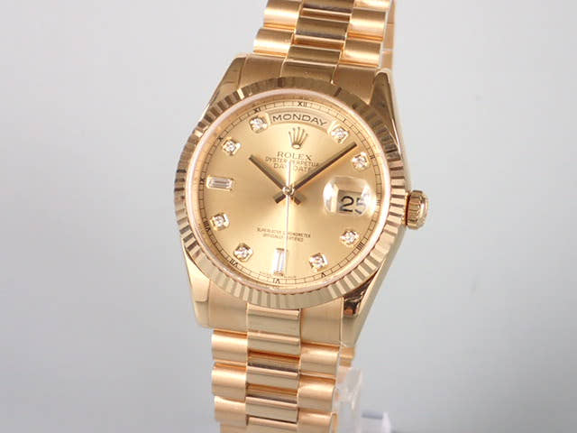 ロレックス デイデイト Ref.118238 シャンパン文字盤 中古 day-date-16