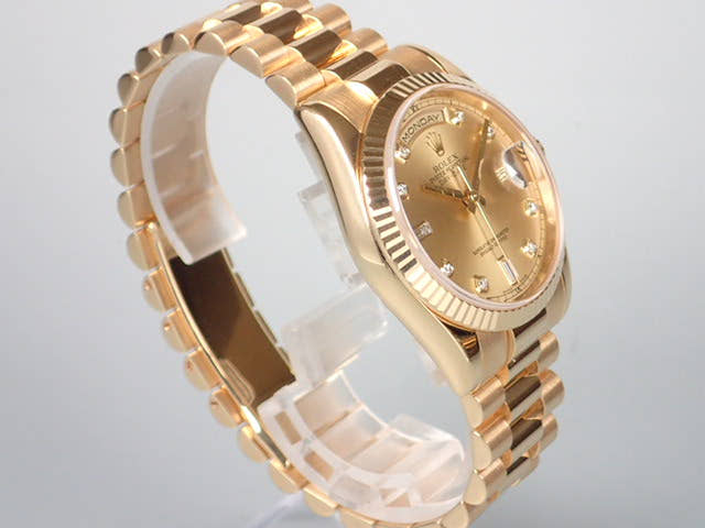 ロレックス デイデイト Ref.118238 シャンパン文字盤 中古 day-date-16