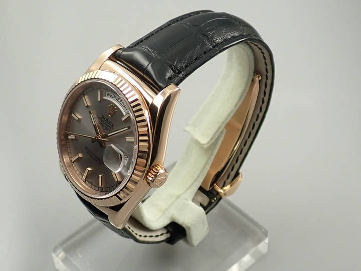 ロレックス デイデイト36 Ref.118135 エバーローズゴールド ロジウム文字盤