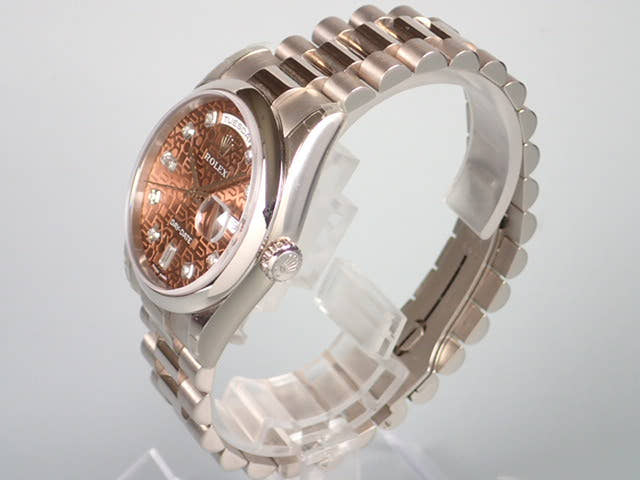 ロレックス デイデイト Ref.118209 ブラウン文字盤 中古 day-date-17