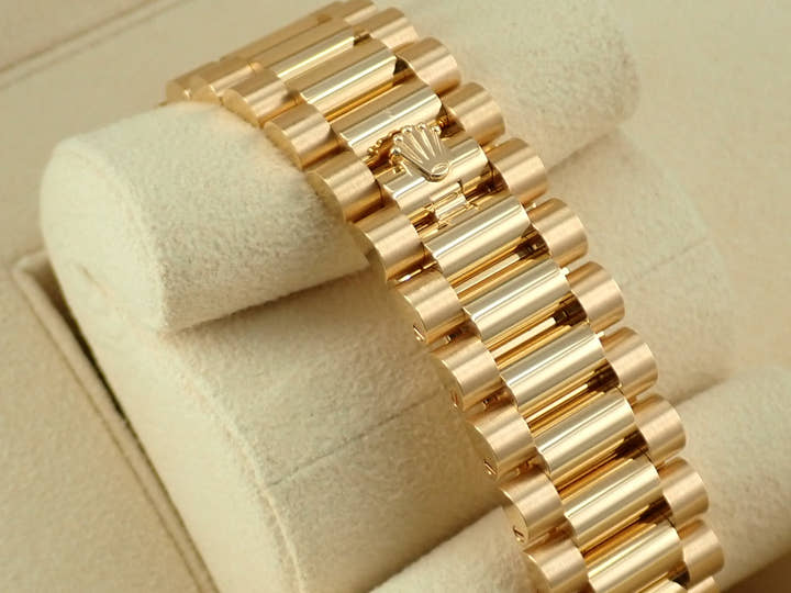 ロレックス デイデイト36 Ref.128238A イエローゴールド グリーンオンブレ文字盤