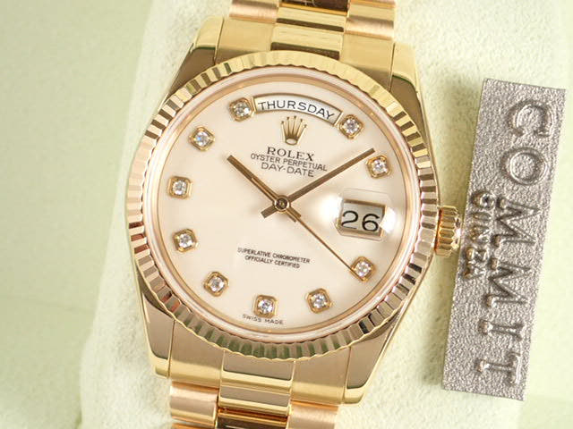 ロレックス デイデイト Ref.118238 オパール文字盤 中古 day-date-18