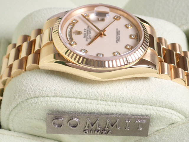 ロレックス デイデイト Ref.118238 オパール文字盤 中古 day-date-18