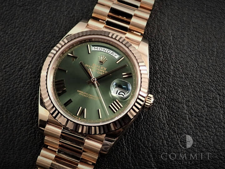 ロレックス デイデイト40 Ref.228235 エバーローズゴールド オリーブグリーン文字盤