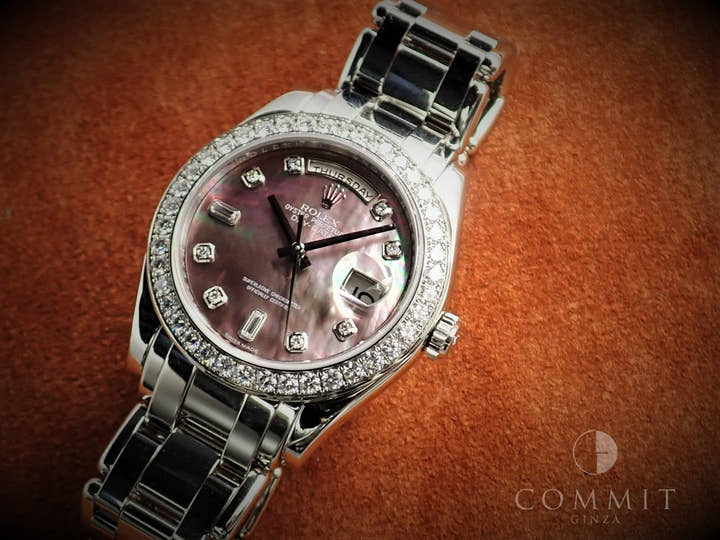 ロレックス デイデイト パールマスター Ref.18946A プラチナ ブラックシェル文字盤