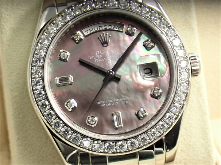 ロレックス デイデイト パールマスター Ref.18946A プラチナ ブラックシェル文字盤