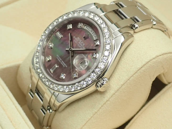 ロレックス デイデイト パールマスター Ref.18946A プラチナ ブラックシェル文字盤