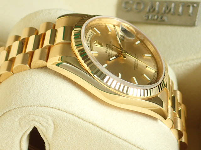 ロレックス デイデイト Ref.118238 シャンパン文字盤 中古 day-date-20