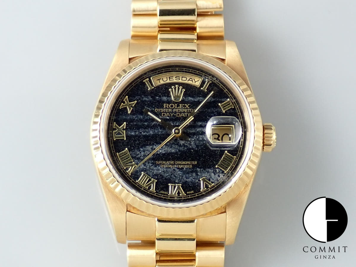 ロレックス デイデイト36 Ref.18238 イエローゴールド フェライト文字盤