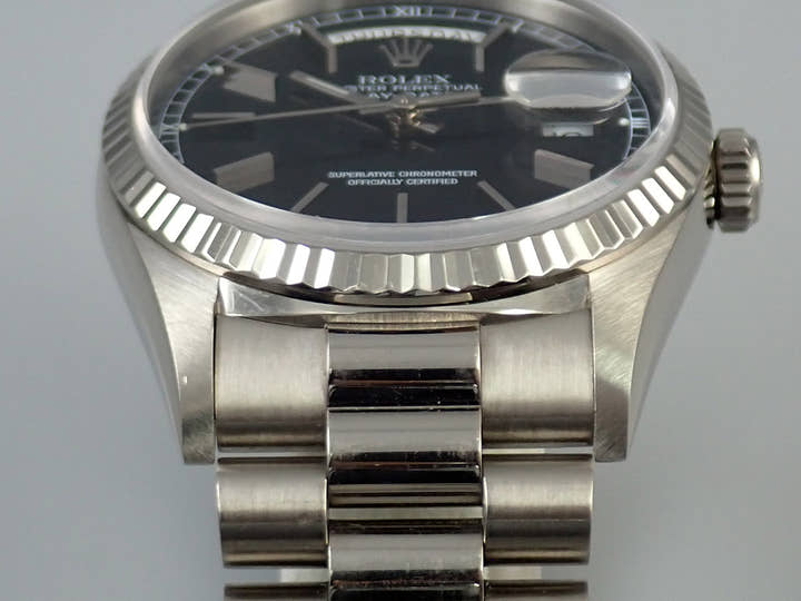 ロレックス デイデイト36 Ref.18239 ホワイトゴールド ブラック文字盤