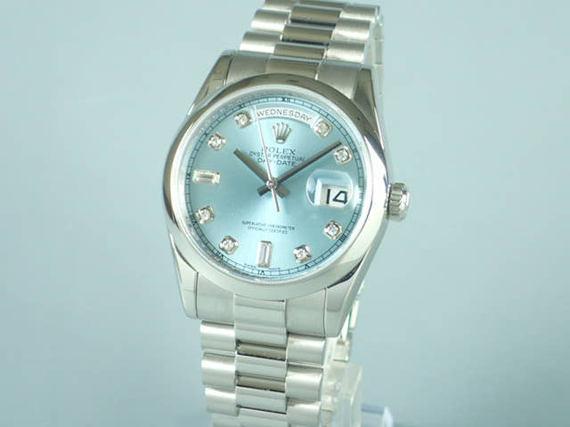 ロレックス デイデイト Ref.118206 アイスブルー文字盤 中古 day-date-21