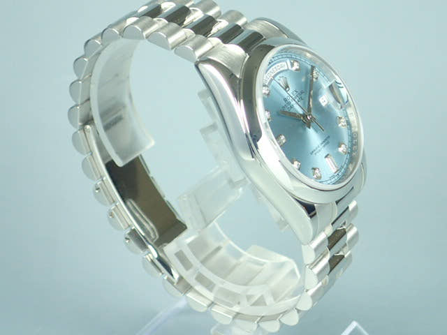 ロレックス デイデイト Ref.118206 アイスブルー文字盤 中古 day-date-21