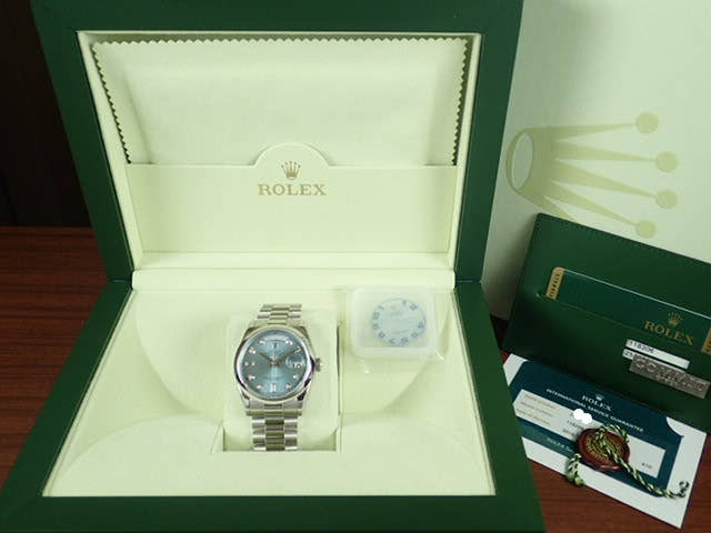 ロレックス デイデイト Ref.118206 アイスブルー文字盤 中古 day-date-21