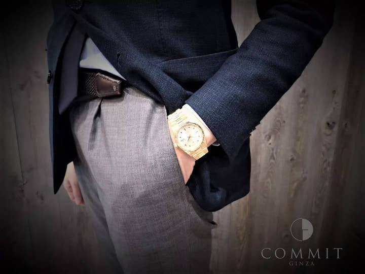 ロレックス デイデイト36 Ref.18038 イエローゴールド シルバー文字盤