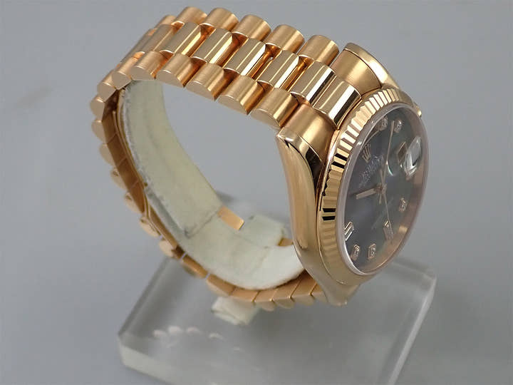 ロレックス デイデイト36 Ref.118235NG ピンクゴールド ブラックシェル文字盤