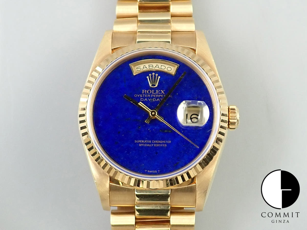 ロレックス デイデイト36 Ref.18238 イエローゴールド ラピスラズリ文字盤