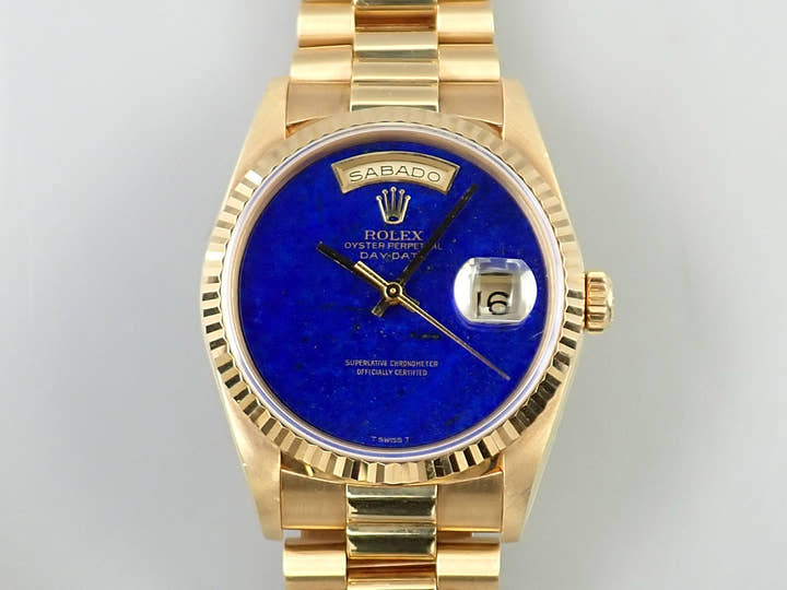 ロレックス デイデイト36 Ref.18238 イエローゴールド ラピスラズリ文字盤