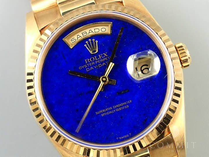 ロレックス デイデイト36 Ref.18238 イエローゴールド ラピスラズリ文字盤