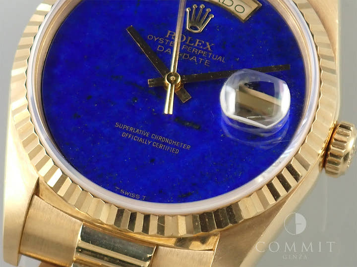 ロレックス デイデイト36 Ref.18238 イエローゴールド ラピスラズリ文字盤