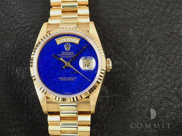 ロレックス デイデイト36 Ref.18238 イエローゴールド ラピスラズリ文字盤