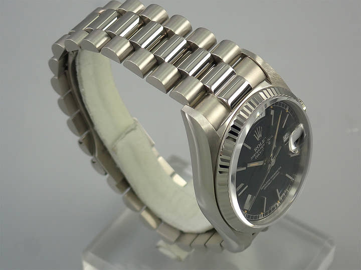 ロレックス デイデイト36 Ref.18039 ホワイトゴールド ネイビー文字盤