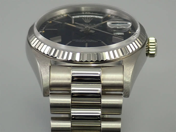 ロレックス デイデイト36 Ref.18039 ホワイトゴールド ネイビー文字盤