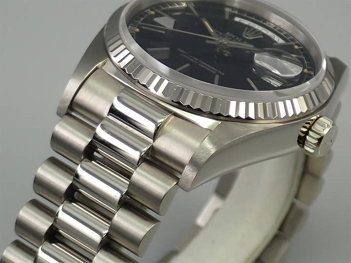 ロレックス デイデイト36 Ref.18039 ホワイトゴールド ネイビー文字盤