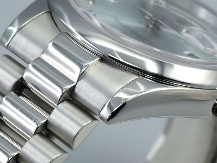 ロレックス デイデイト36 Ref.118206A プラチナ アイスブルー文字盤