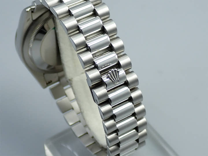 ロレックス デイデイト36 Ref.118206A プラチナ アイスブルー文字盤